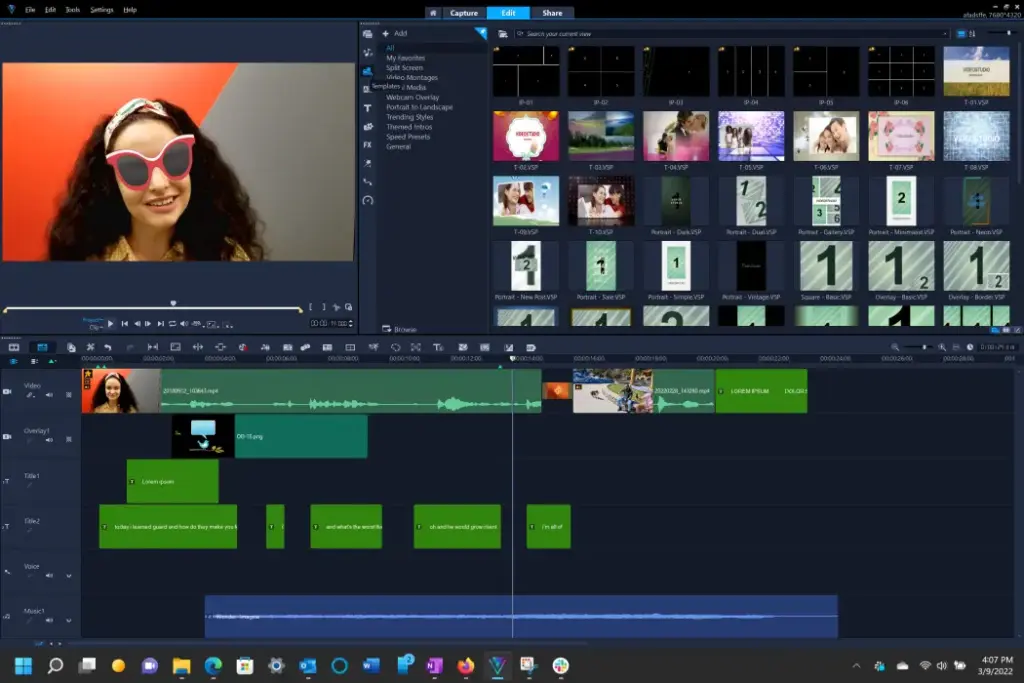 Corel VideoStudio's interface
