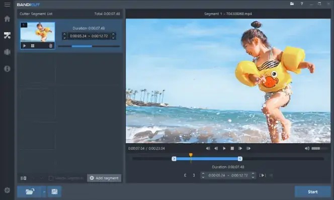 Online Video Cutter's simple interface