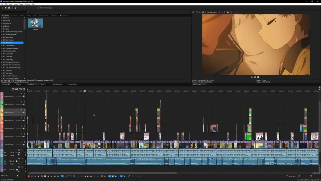 VEGAS Pro's timeline